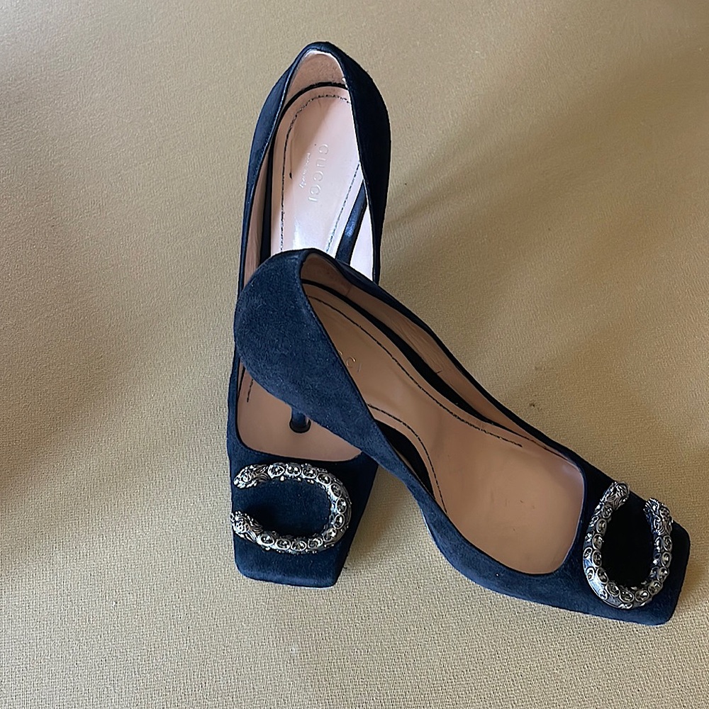 Gucci Dionysus heels in black Authentic